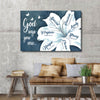 PresentsPrints, God Says You Are Unique - Beautiful Flower Christian Canvas NUQ73