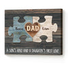 Personalized Gifts For Dad, Personalized Father Day Gifts, Fathers Day Gift From Sons, Daughters, Holds Us Together, Father&#39;s Day Puzzle Sign