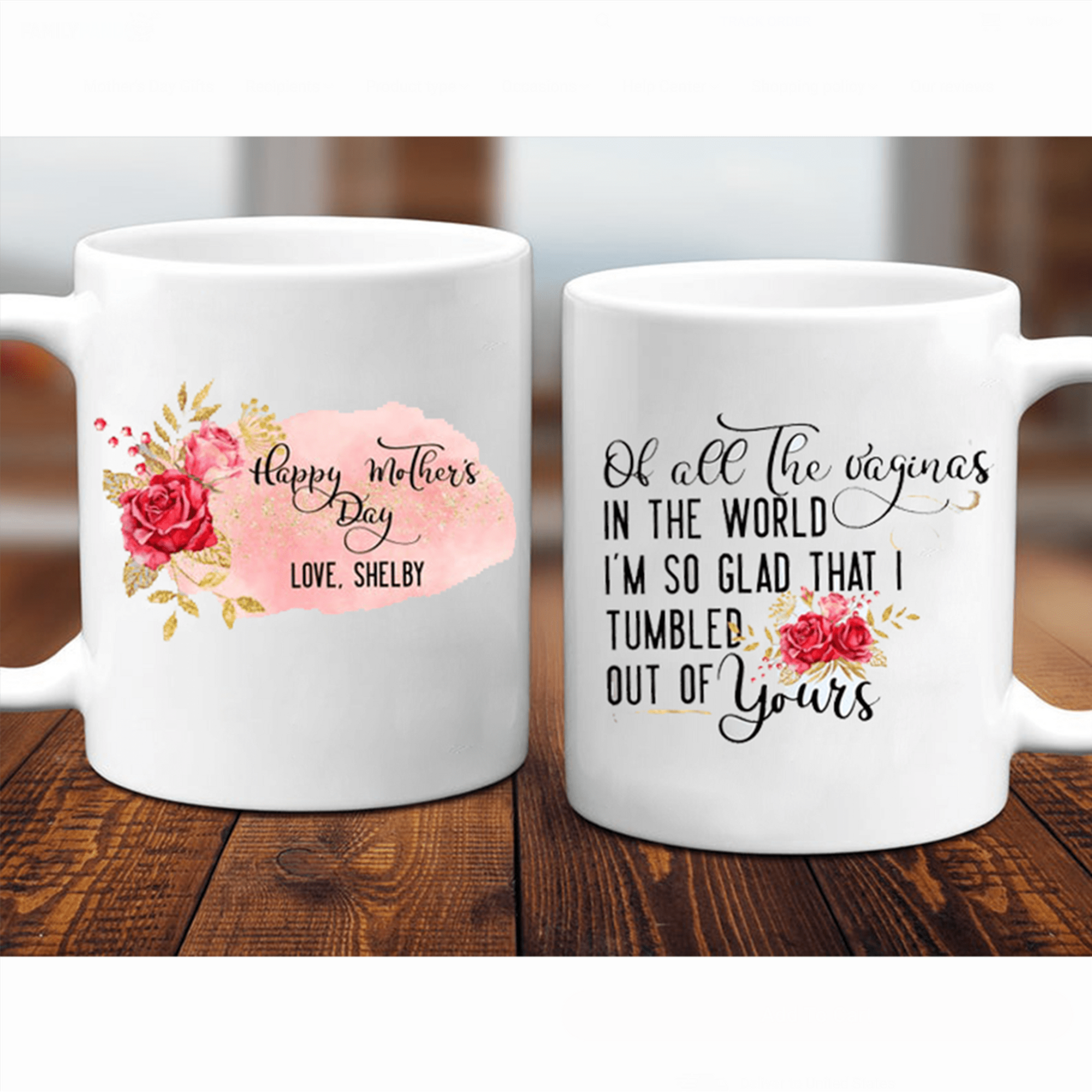 Personalized I’m Glad I Tumbled Out Of Yours Mom Mug Gift For Mom