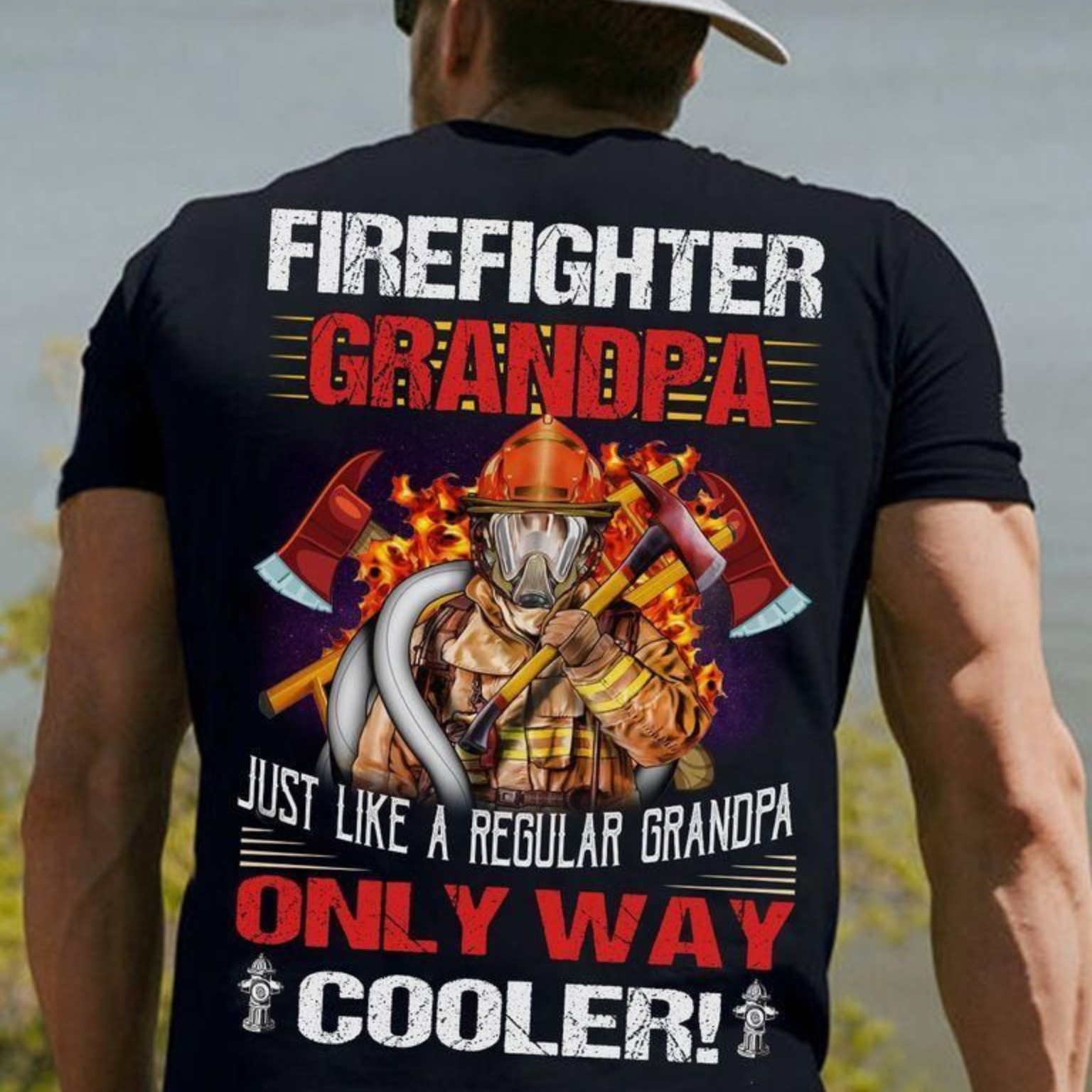 PresentsPrints, Firefighter firefighter grandpa just like a regular grandpa only way cooler Firefighter T-Shirt