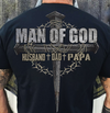 PresentsPrints, Man of God, Husband Dad Papa, Father&#39;s Day T-Shirt