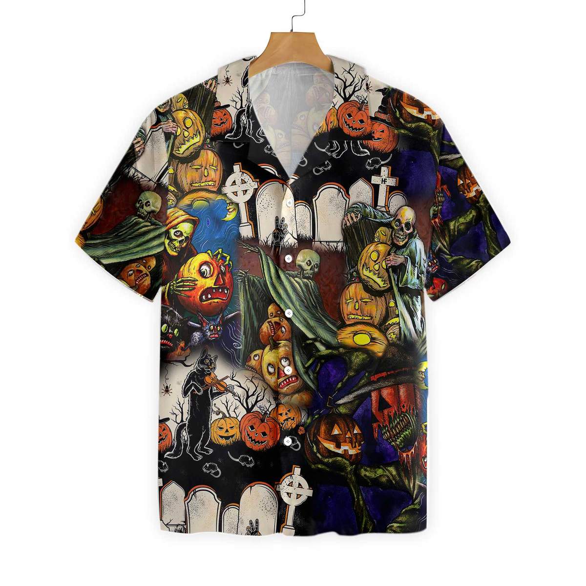 Pumpkin Night Is Coming Hawaiian Shirt, Aloha Shirt