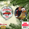 PresentsPrints, My Favorite Firefighter Calls me Dad - Christmas Personalized Family Circle Acrylic Ornament