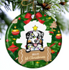 PresentsPrints, Dog First Christmas - Dog Lovers Christmas Gift - Personalized Circle Acrylic Ornament