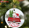 PresentsPrints, Have Yourself A Furry Little Christmas - Christmas Gift For Dog Lovers - Personalized Circle Acrylic Ornament