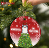 PresentsPrints, Whatever I&#39;m The Star - Christmas Gift For Cat Lovers - Personalized Circle Acrylic Ornament