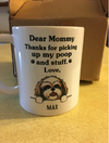 PresentsPrints, Thanks for picking up my poop and stuff, Funny Dog Personalized Coffee Mug, Custom Gift for Dog Lovers