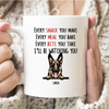 PresentsPrints, I Will Be Watching You, Funny Dog Personalized Coffee Mug, Custom Gift for Dog Lovers