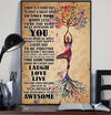 PresentsPrints, Today is a Good Day - Yoga life peace Vertical Poster
