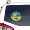 Support Ukraine I Stand With Ukraine Peace Love Ukraine Car Vinyl Decal Sticker