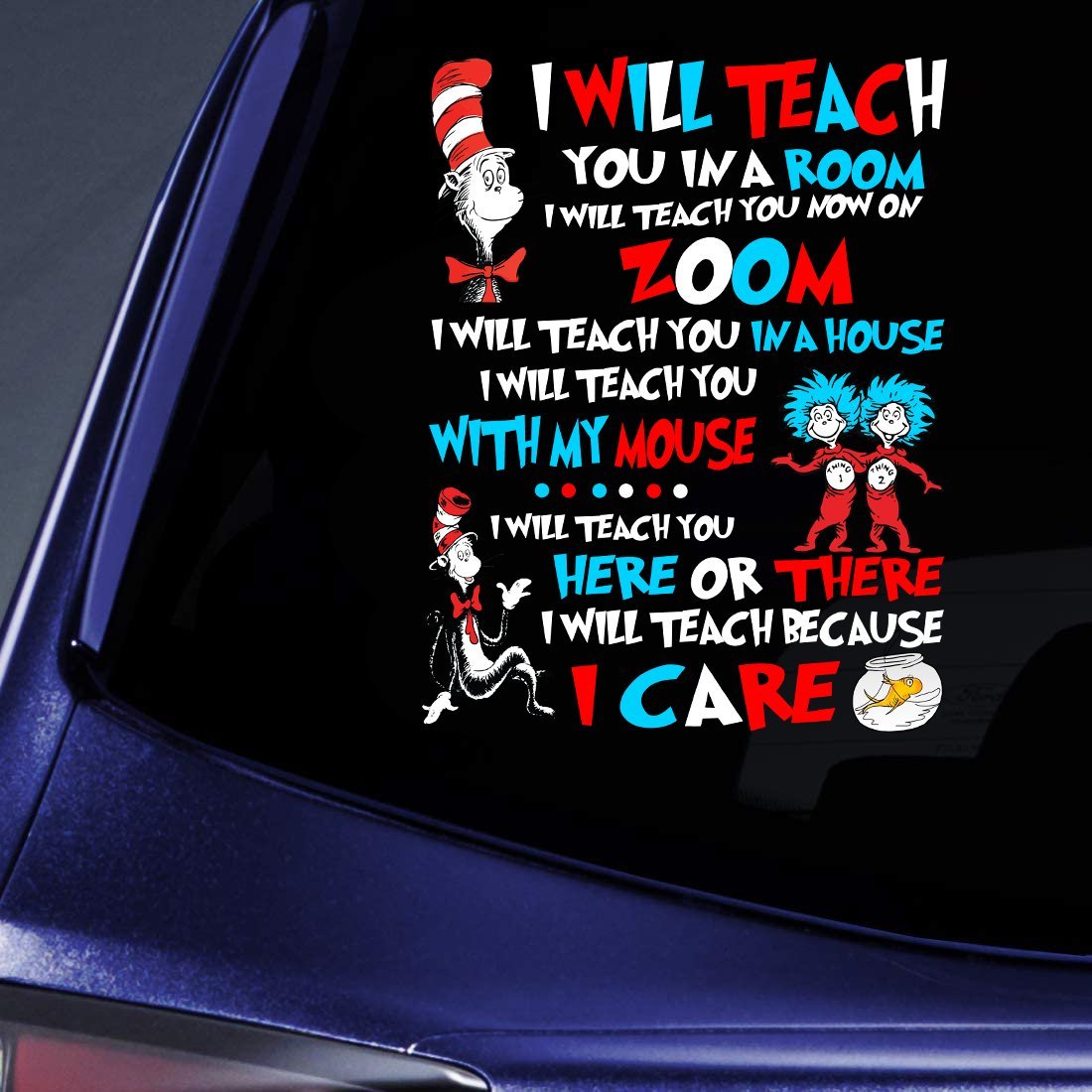 Teacher Car Decal Sticker | Waterproof | Vinyl Sticker