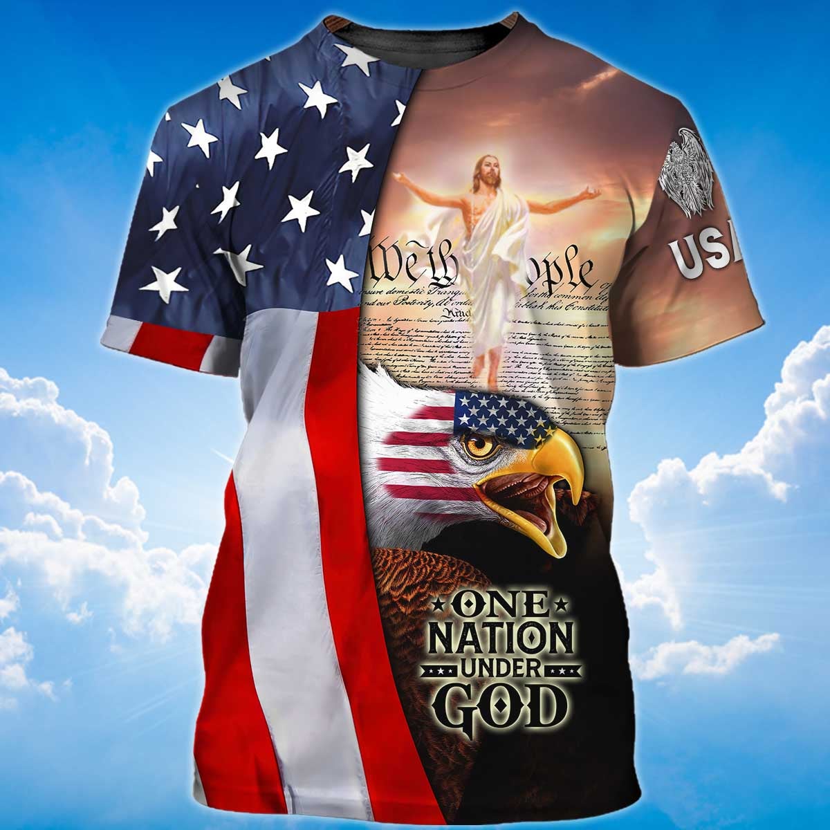 PresentsPrints, We The People, America Under God T-Shirt