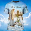 PresentsPrints, He Is Risen T-Shirt, God Jesus T-Shirt