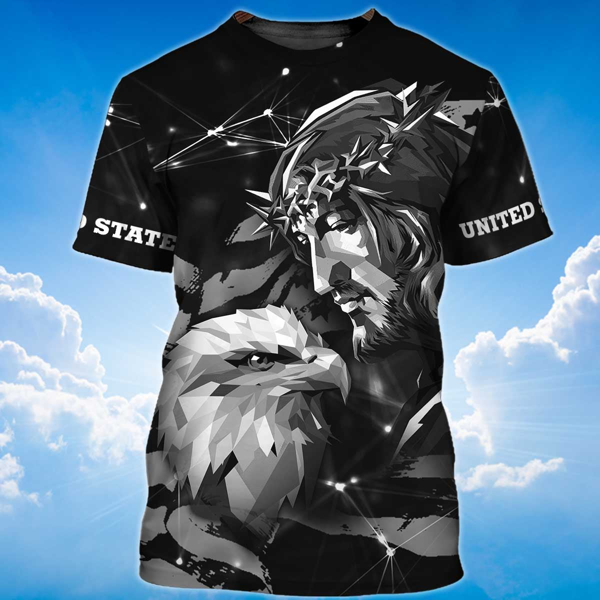PresentsPrints, Eagle And God T-Shirt, Eagle Lover T-Shirt