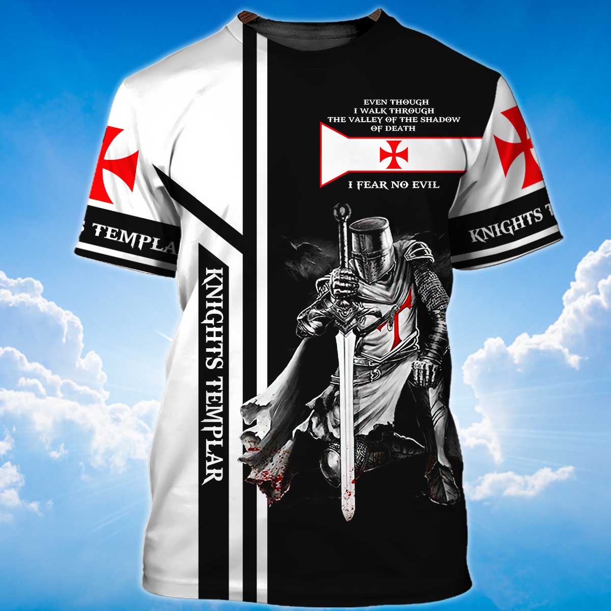 PresentsPrints, Stand For The Flag Tshirt, Kneel For The Cross Knight Templar Tshirt