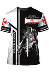 PresentsPrints, Stand For The Flag Tshirt, Kneel For The Cross Knight Templar Tshirt