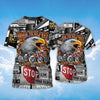 PresentsPrints, Born To Be Free Eagle And Bike T-Shirt, Eagle Lover T-Shirt