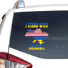 Ukrainian Lover I Stand With Ukraine Us Flag Essential Car Vinyl Decal Sticker