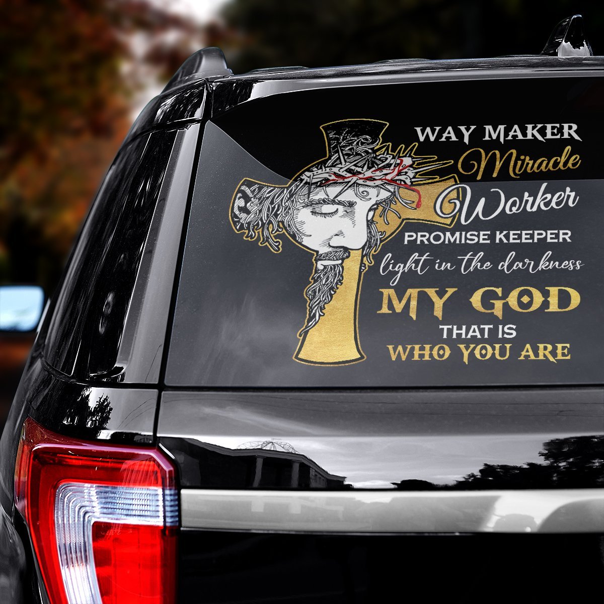 Way Maker Miracle Worker Car Decal Sticker | Waterproof | Vinyl Sticker