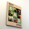 PresentsPrints, Best Dad Ever Custom Collage Photo - Personalized Portrait Canvas