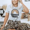 PresentsPrints, Blessed Mama Boho Rainbow Happy Mother&#39;s Day, Mom T-shirt