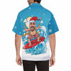 Custom Face Christmas Hat Men&#39;s Hawaiian Shirt