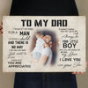 PresentsPrints, Custom Photo And Text, Gift For Dad, Canvas