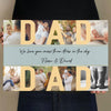 PresentsPrints, Dad, Custom Photo, 8 Pictures , Personalized Name And Text Canvas Wall Art