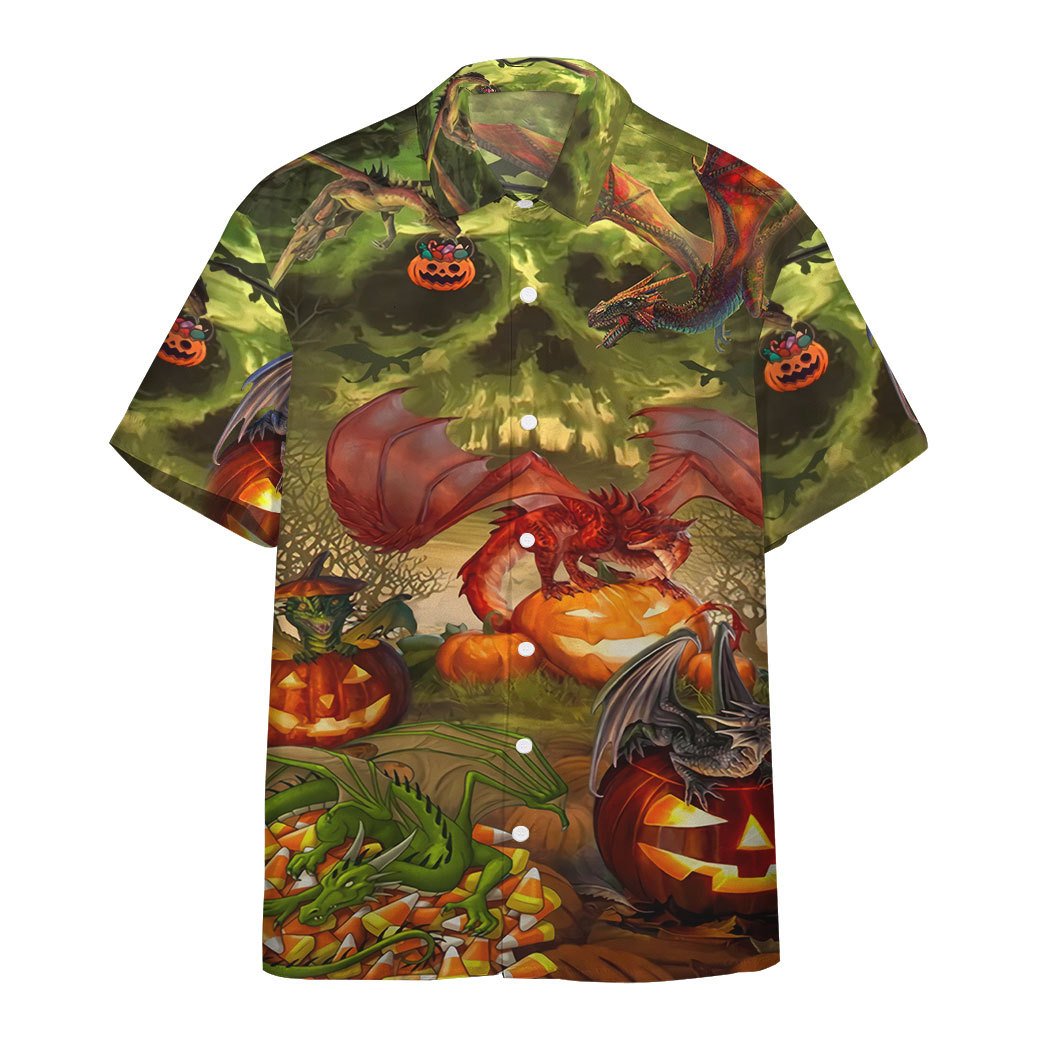 Spooky Dragon Halloween Custom Hawaiian Shirt, Aloha Shirt
