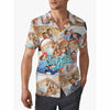 Custom Photo Super Dad Hawaiian Shirts Casual Men&#39;s Summer Shirts Personalized Birthday Vacation Party Gift