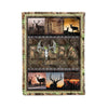 To Dad Deer hunting soft throw fleece blanket, The hunting legend