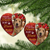 PresentsPrints, Once by my side Forever in my heart - Dog Memorial Gift - Personalized Heart Acrylic Ornament