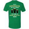 PresentsPrints, Darkness old friend drink beer irish st patty&#39;s day shirt printed back