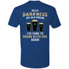 PresentsPrints, Darkness old friend drink beer irish st patty&#39;s day shirt printed back T-Shirt