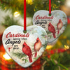 PresentsPrints, Cardinals Appear When Angels Are Near - Acrylic Heart Ornament CC18