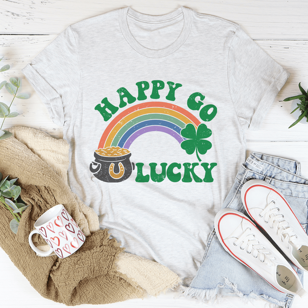 PresentsPrints, Happy Go Lucky St Patrick's Day, Irish T-Shirt
