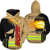 PresentsPrints, Armor Of God Firefighter 3D Hoodies