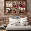 PresentsPrints, Mom, First my Mother Forever My Best Friend, Personalized Canvas, Mother&#39;s Day Gift
