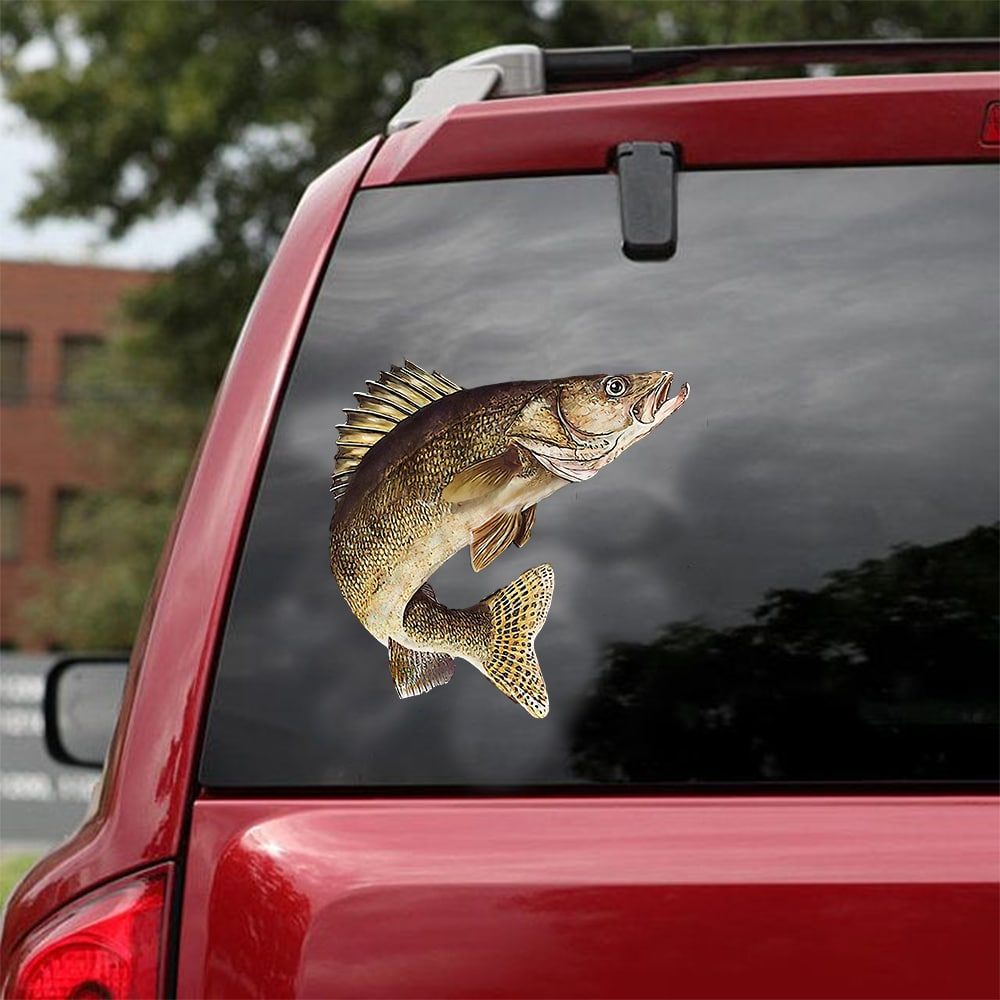 Walleye Decal For Wall Funny Wall Decor Art Stickers Gifts For Brother
