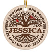 PresentsPrints, The Love Between A Mother And Daughter - Memorial Gift - Personalized Circle Acrylic Ornament