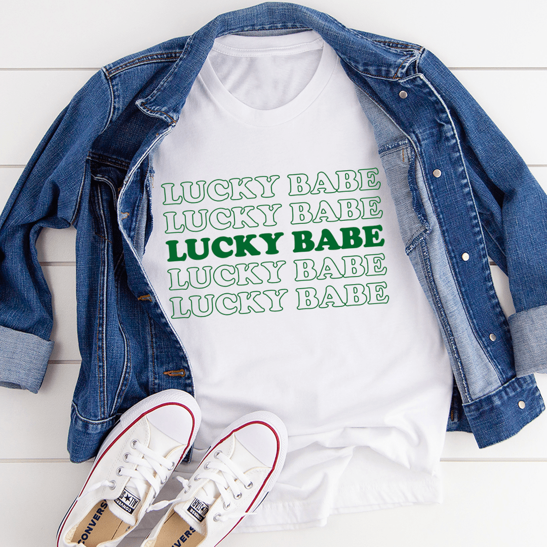 PresentsPrints, Lucky Babe St Patrick's Day, Irish T-Shirt