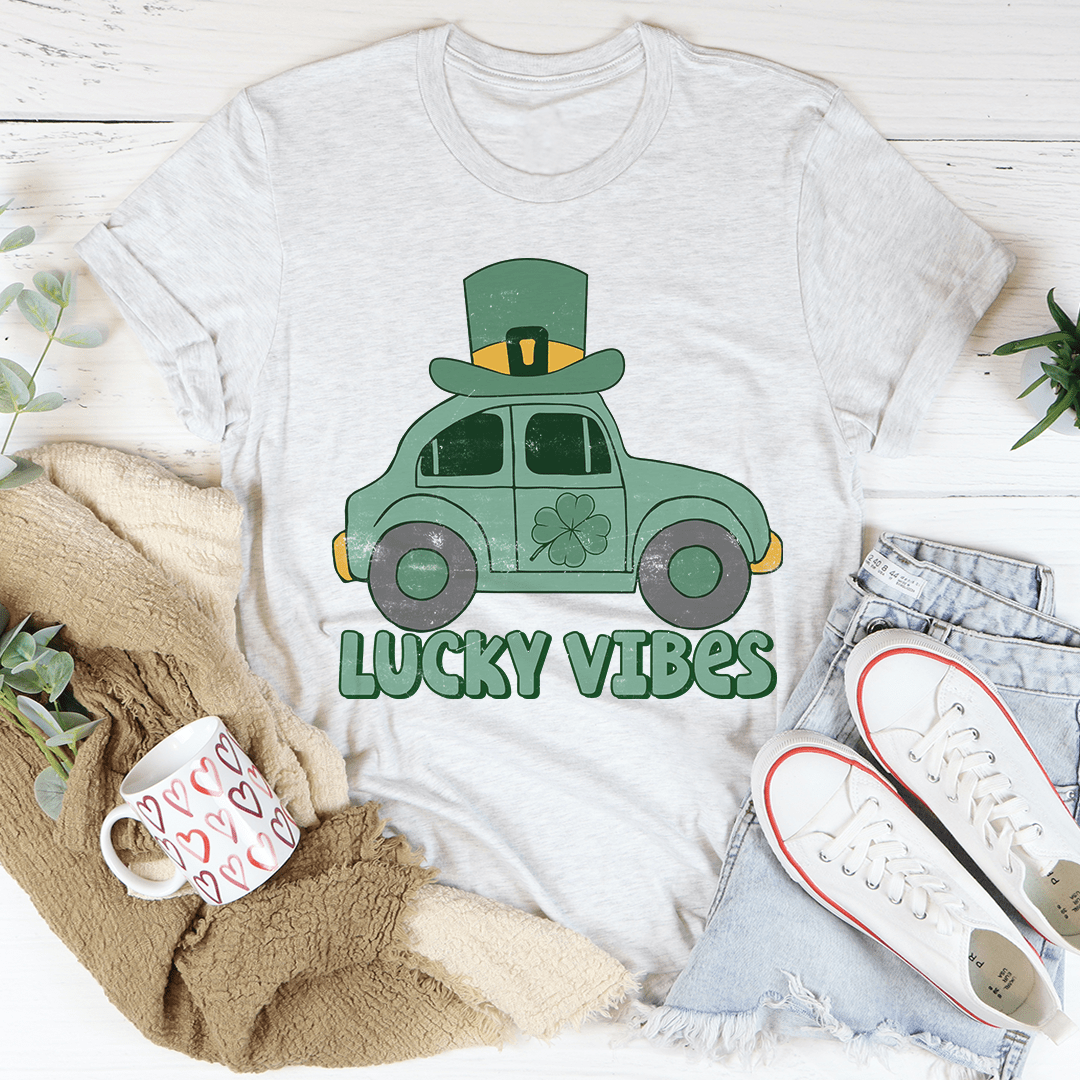 PresentsPrints, Lucky Vibes Cute Beetle St Patrick's Day, Irish T-Shirt