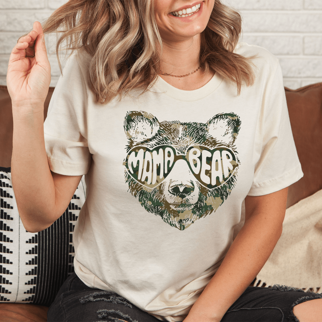 PresentsPrints, Mama Bear Happy Mother's Day, Mom T-shirt