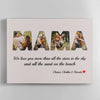 PresentsPrints, Mama Custom Photo, We love you more than all the Stars in the Sky, Personalized Canvas, Mother&#39;s Day Gift