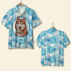 Custom Photo - Dog Lover Hawaiian Shirt - Floral Pattern 03