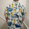 Cruising Duck Hawaiian Shirt - Gift for Cruise Trips - Duck &amp; Cruise Pattern