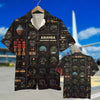 Pilot Seaplane Control Panel Hawaiian Shirt - Custom Name &amp; Number