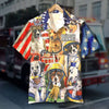 Personalized Firefighter Hawaiian Shirt Dog With Fire Equipment