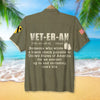 Veteran Hawaiian Shirt - Custom Military Branches - A Blank Check Payable, Soldier Front