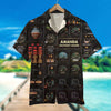 Pilot Seaplane Control Panel Hawaiian Shirt - Custom Name &amp; Number